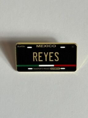 Mexico Flag Reyes Name License Plate Hat Pin Pins Hats Fitted New Era Hatpin